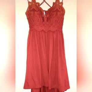 ZENANA • large lace babydoll mini dress/tank